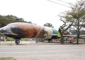 Barra do Piraí: Avião do Metaverso em fase avançada de grafitagem