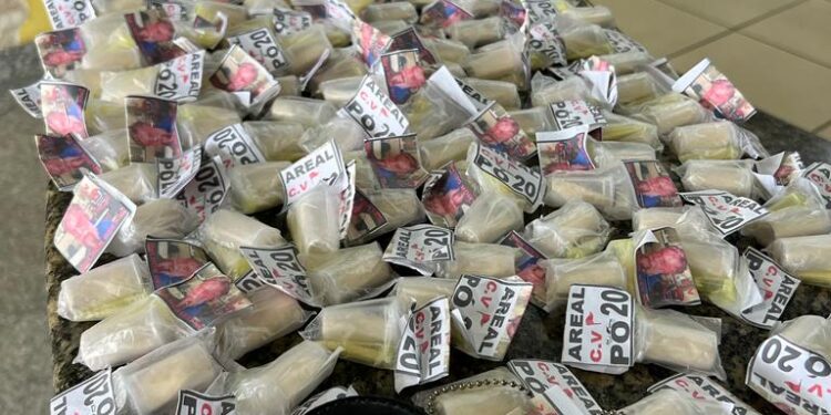 PM apreende quase 700 pinos de cocaína em Angra dos Reis