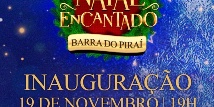 Natal Encantado chega dia 19 em Barra do Piraí com muitas luzes e atrações