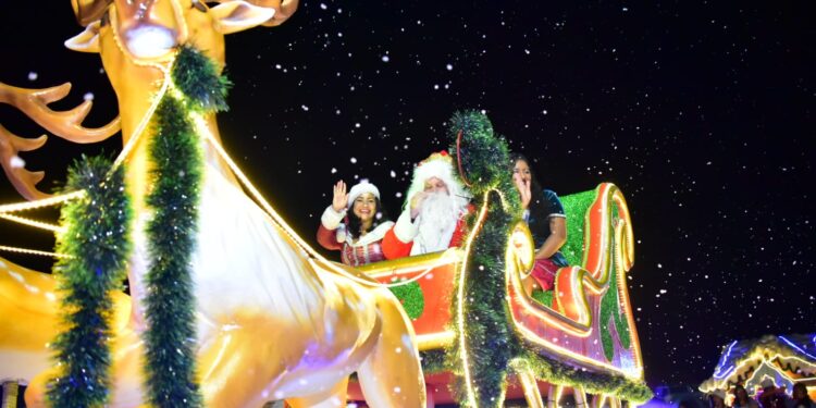Natal Encantado de Barra do Piraí apresenta show de luzes e desfile neste sábado