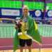 Atleta volta-redondense de Badminton conquista prata e bronze no Peru