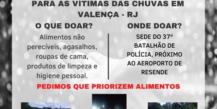 PM inicia campanha para ajudar famílias afetadas pelas chuvas em Valença