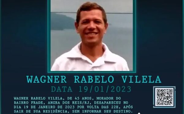 Disque Denúncia divulga cartaz de morador de Angra dos Reis desaparecido