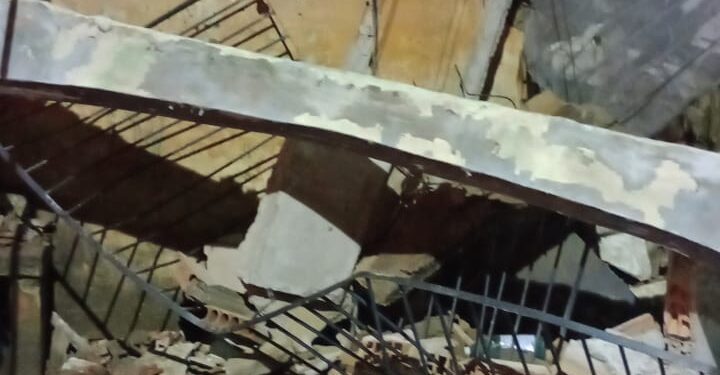 Mulher fica ferida em desabamento de casa no bairro Nova Esperança, em Barra Mansa