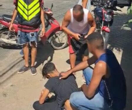 Populares capturam adolescente suspeito de furtar veículo em Barra Mansa