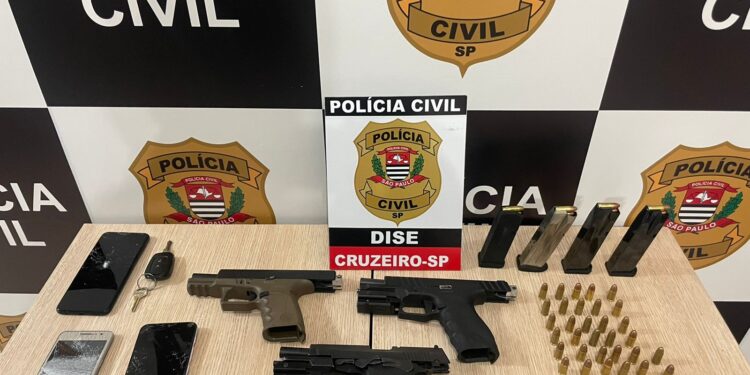 Trio de Resende ligado à facção criminosa do Rio é preso em flagrante no interior de São Paulo