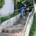 Pinheiral inicia reforma do escadão da Rua José Gomes da Silva Júnior