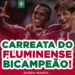 Torcedores do Fluminense realizam carreata solidária em comemoração ao bicampeonato