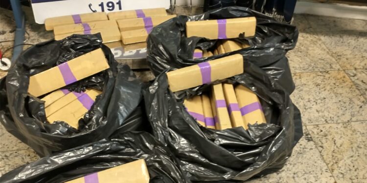 PRF apreende 124 tabletes de maconha na Dutra, em Piraí