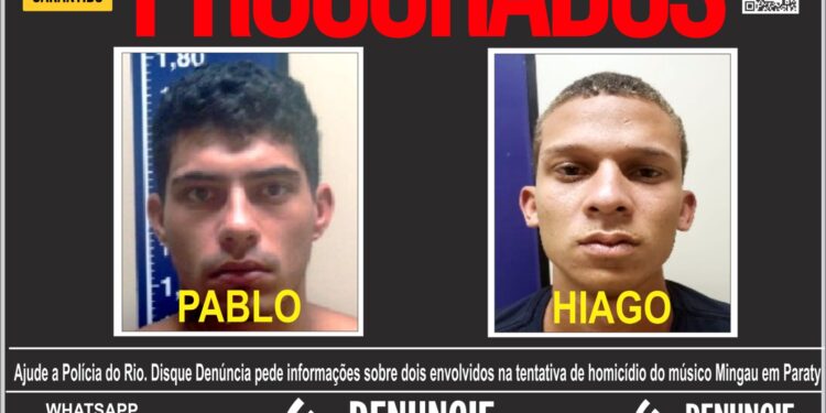 Disque Denúncia pede informações sobre envolvidos na tentativa de homicídio do músico Mingau em Paraty