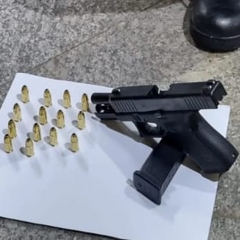 Homem é preso com pistola 9mm e munições em Miguel Pereira