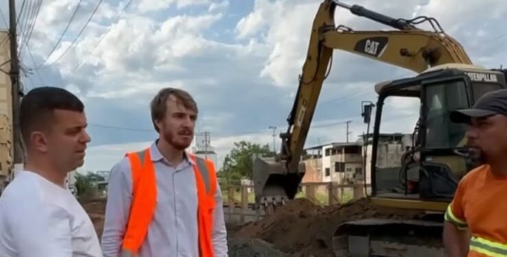 Pátio de Manobras: Furlani acompanha obras na região central de Barra Mansa