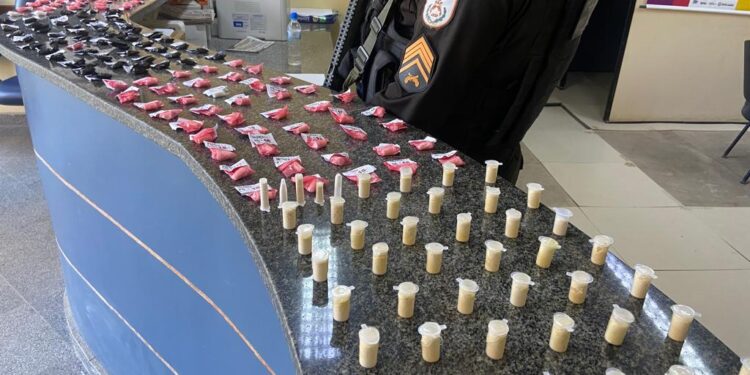 Polícia Militar apreende mais de 250 pinos de cocaína em Valença
