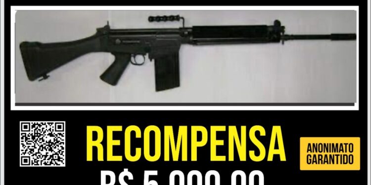 Disque Denúncia pede informações sobre envolvidos no roubo de fuzil na Aman