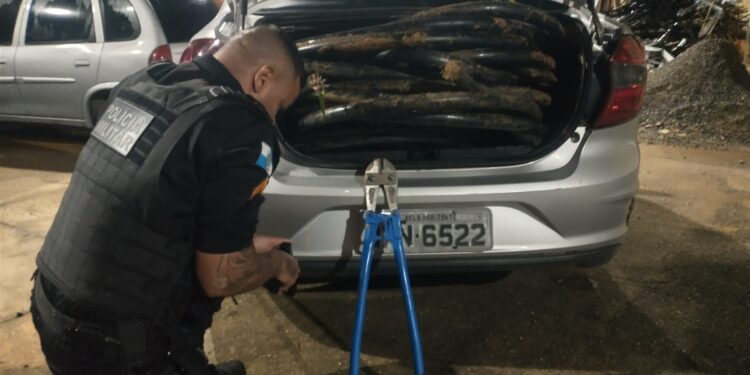 Homem é preso em flagrante por furto de cabos em Valença