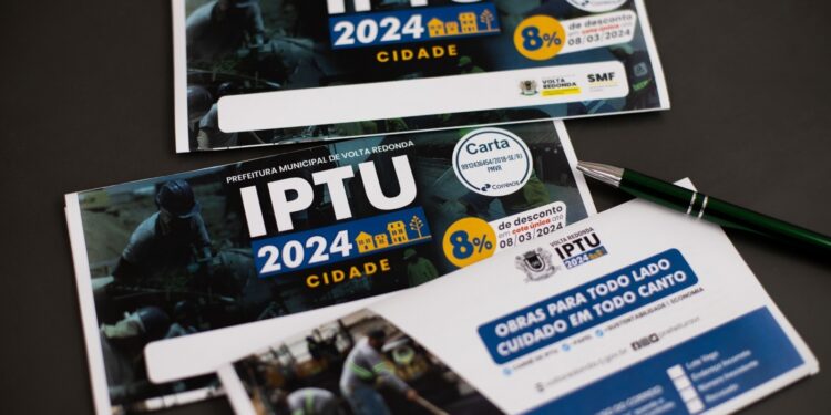 Carnês de IPTU começam a ser enviados para as residências em Volta Redonda