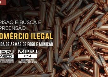 Ministério Público do Rio realiza operação contra rede de comércio ilegal de armas