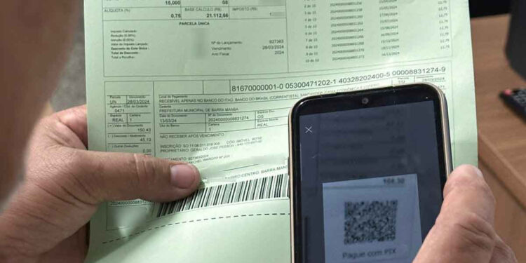 Barra Mansa oferece descontos de até 30% e opção de pagamento via PIX para IPTU 2024