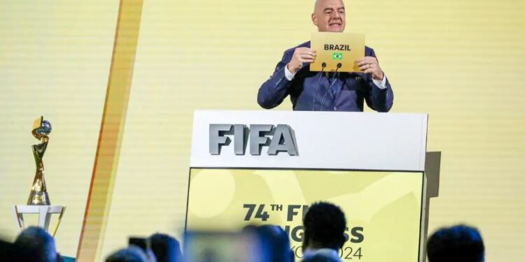 Copa do Mundo Feminina será sediada pelo Brasil em 2027