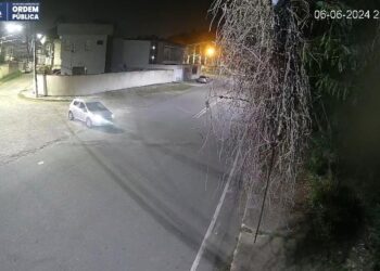 Câmeras da Ordem Pública de Volta Redonda flagram motorista dando ‘cavalo de pau’