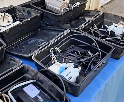 Polícia Militar apreende câmeras de segurança do tráfico em Resende