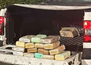 Dois homens são presos com 16 tabletes de maconha na Dutra