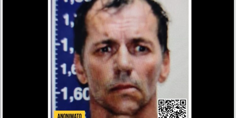 Disque Denúncia busca informações sobre acusado de Tentativa de Feminicídio em Miguel Pereira