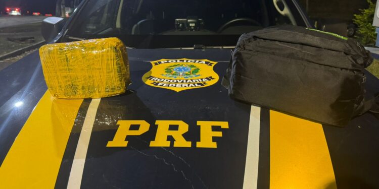 Homem é preso transportando tablete de mais de 2 kg de cocaína em ônibus interestadual na Dutra