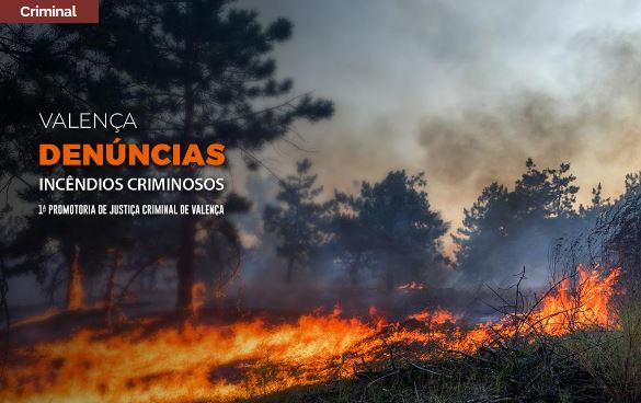 Dois homens são denunciados pelo Ministério Público por incêndios em Valença