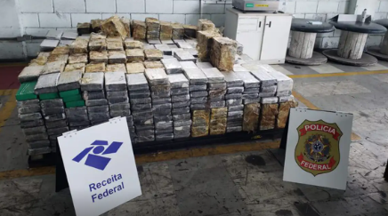 Porto de Santos: Receita e PF fazem maior apreensão de cocaína do ano