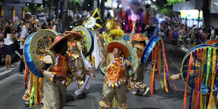 Beija-Flor, campeã do Carnaval 2025, desfila com o Bloco da Vida em Volta Redonda