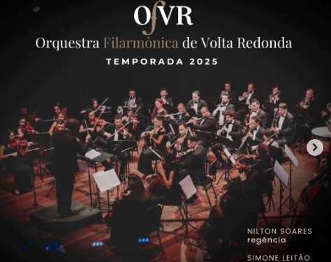 Orquestra Filarmônica de Volta Redonda abre temporada 2025 com concerto gratuito