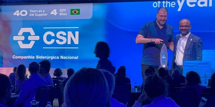 CSN é reconhecida como um dos principais fornecedores globais da GM em 2024