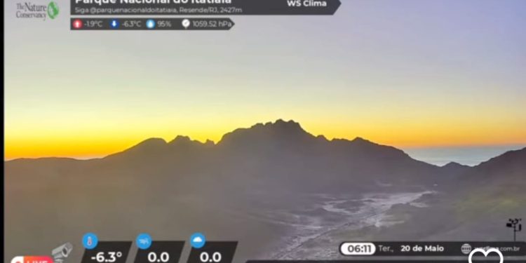 Parque Nacional do Itatiaia registra -6,3°C, a menor temperatura de 2025