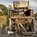 Motorista morre atropelado após carreta pegar fogo na Dutra, em Volta Redonda