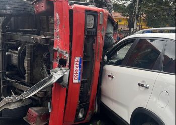 Vídeo: Acidente com 8 veículos é registrado na Vila Santa Cecília, em Volta Redonda