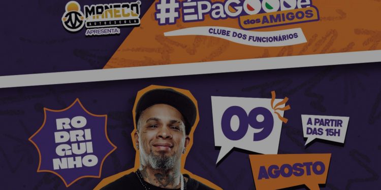 Rodriguinho é atração principal do evento beneficente É Pagoode em Volta Redonda