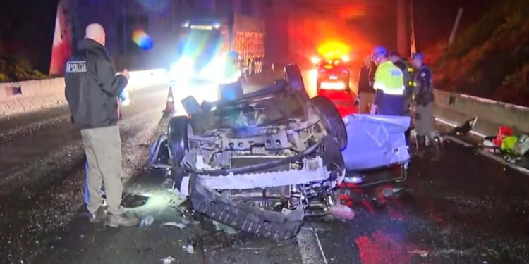 Quatro pessoas morrem após carro cair de viaduto no Rodoanel, em São Paulo