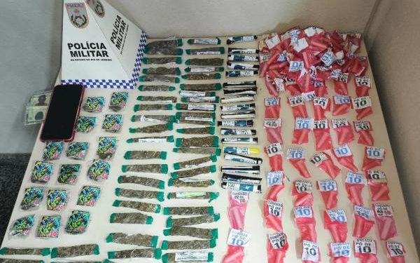Suspeito de tráfico é preso com drogas avaliadas em mais de R$ 4 mil em Paraty
