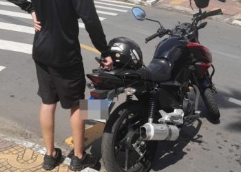 Guarda Municipal flagra moto com antirradar e jovem inabilitado em Volta Redonda