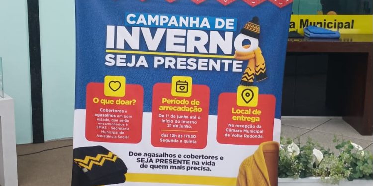 Câmara de Volta Redonda prorroga campanha de inverno até 10 de julho