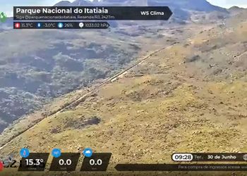 Parte alta do Parque Nacional do Itatiaia registra temperatura de -3°C