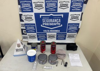 Segurança Presente prende homem por furto e recupera materiais em Volta Redonda