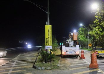 Volta Redonda entrega nova iluminação e paisagismo do trevo da Rodovia do Contorno