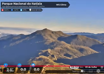 Itatiaia: estação meteorológica Campo Belo registra -5°C