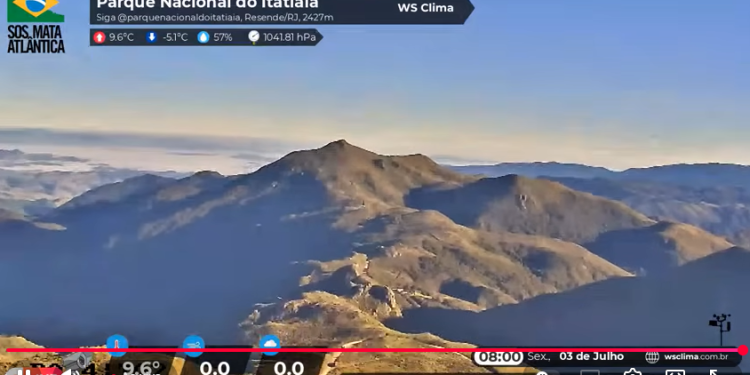 Itatiaia: estação meteorológica Campo Belo registra -5°C