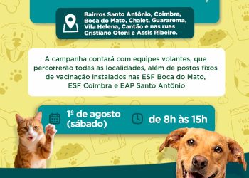 Barra do Piraí: campanha de vacinação antirrábica segue neste sábado em novos bairros
