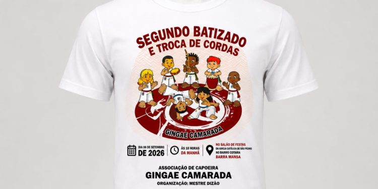 Gingae realiza 2º batizado e troca de cordas de capoeira em setembro