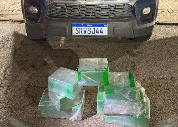 PRF apreende 55 quilos de cocaína após motorista fugir de abordagem na BR-393