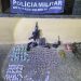 PM apreende fuzil 5.56, pistola 9mm, drogas e roupas camufladas no Surubi